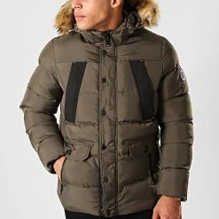 Vente flash 🥰 Doudoune Capuche Fourrure Benito Vert Kaki de Geographical Norway 😀 -Geographical Norway Soldes Boutique geographical norway 202102 BENITO KAKI 20191028T141919 03