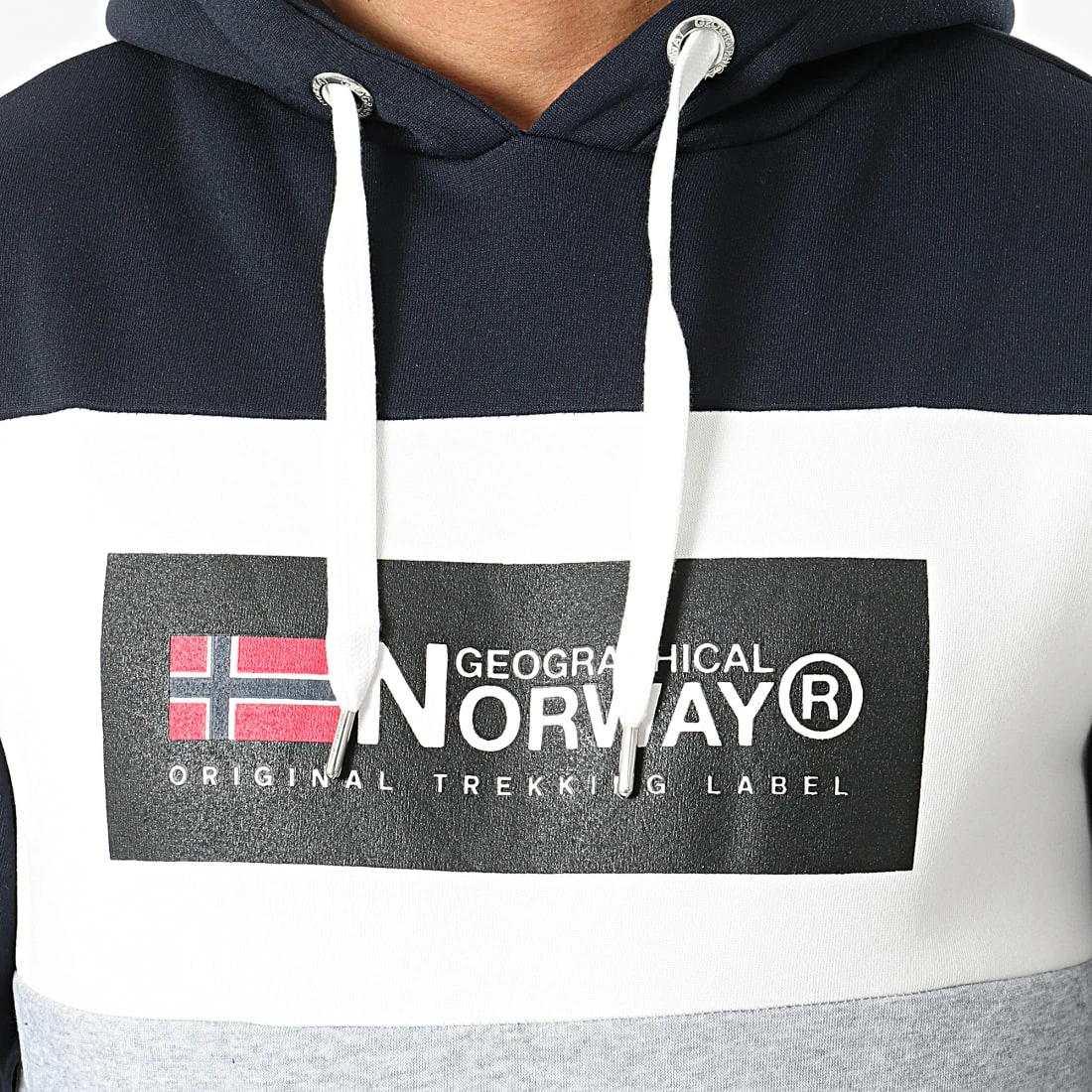 Le moins cher ✨ Sweat Capuche Golem Bleu Marine Gris Chiné de Geographical Norway ⌛ 2 Le moins cher ✨ Sweat Capuche Golem Bleu Marine Gris Chiné de Geographical Norway ⌛ – Image 2
