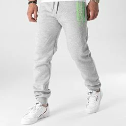 Budget 😀 Pantalon Jogging Maboul Gris Chiné de Geographical Norway ✔️