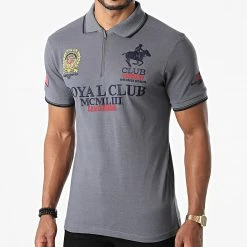 Les meilleures critiques de 🤩 Polo Manches Courtes Keratine Gris Anthracite de Geographical Norway 😍