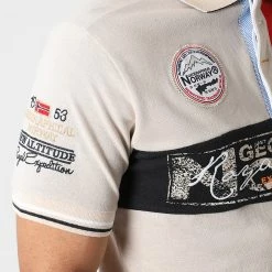 Meilleure affaire 😉 Polo Manches Courtes Kidney Beige de Geographical Norway 👏 -Geographical Norway Soldes Boutique geographical norway 273562 KIDNEY BEIGE 20210712T150647 03