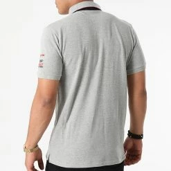 Budget 🔥 Polo Manches Courtes Kason Gris de Geographical Norway 💯 -Geographical Norway Soldes Boutique geographical norway 273591 KASON B GREY 20210712T150412 04