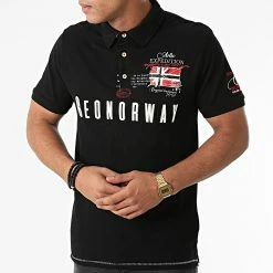 Nouveau 🧨 Polo Manches Courtes Kason Noir de Geographical Norway 😀 6 Nouveau 🧨 Polo Manches Courtes Kason Noir de Geographical Norway 😀 -Geographical Norway Soldes Boutique geographical norway 273593 KASON BLACK 20210712T152631 03