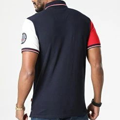 Meilleur prix 🔔 Polo Manches Courtes Kondo Bleu Marine Blanc Rouge de Geographical Norway 🌟 -Geographical Norway Soldes Boutique geographical norway 273610 KONDO NAVY 20210824T161246 04
