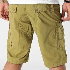 Nouveau ❤️ Short Cargo Passpartout Vert Kaki de Geographical Norway 😍 -Geographical Norway Soldes Boutique geographical norway 273638 PASSPARTOUT MASTIC 20210709T153954 04