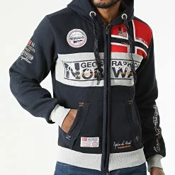 Meilleure affaire 🧨 Sweat Capuche Zippé Flyer Bleu Marine de Geographical Norway ⌛ 6 Meilleure affaire 🧨 Sweat Capuche Zippé Flyer Bleu Marine de Geographical Norway ⌛ -Geographical Norway Soldes Boutique geographical norway 289164 FLYER NAVY 20211021T163733 03