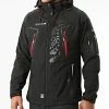 Sortie 👏 Veste Zippée Capuche Techno Noir de Geographical Norway 😉