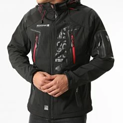 Sortie 👏 Veste Zippée Capuche Techno Noir de Geographical Norway 😉 -Geographical Norway Soldes Boutique geographical norway 289385 TECHNO BLACK 20211022T155348 03