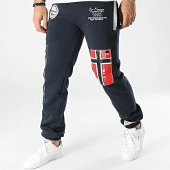 Meilleur prix 😉 Pantalon Jogging Myer Bleu Marine de Geographical Norway 🥰