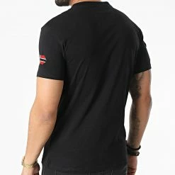 Acheter ⌛ Tee 👕 Shirt Col V Jaradock Noir de Geographical Norway 💯 -Geographical Norway Soldes Boutique geographical norway 310177 JARADOCK BLACK 20220324T162209 04