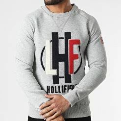 Nouveau 💯 Sweat Crewneck Febraska Gris Chiné de Geographical Norway 💯 -Geographical Norway Soldes Boutique geographical norway 310215 FEBRASKA BLENDED GREY 20220324T155621 03