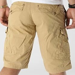 Remise 👏 Short Cargo Presbul Beige Foncé de Geographical Norway 😀 -Geographical Norway Soldes Boutique geographical norway 310289 PRESBUL BEIGE 20220325T161016 04