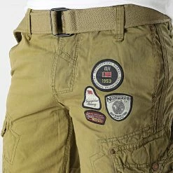Vente flash ❤️ Short Cargo Presbul Vert Kaki de Geographical Norway 🔥 -Geographical Norway Soldes Boutique geographical norway 310297 PRESBUL MASTIC 20220325T160945 03