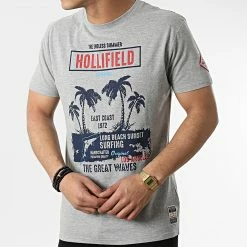 Meilleure affaire 🎉 Tee 👕 Shirt Ipalomar Gris Chiné de Geographical Norway 🔔 -Geographical Norway Soldes Boutique geographical norway 310563 IPALOMAR B GREY 20220331T155119 03