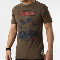 Budget 👏 Tee 👚 Shirt Ipalomar Vert Kaki de Geographical Norway 🎁