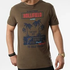 Budget 👏 Tee 👚 Shirt Ipalomar Vert Kaki de Geographical Norway 🎁 -Geographical Norway Soldes Boutique geographical norway 310565 IPALOMAR KAKI 20220331T154528 03