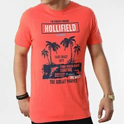 Meilleur prix 🌟 Tee 👕 Shirt Ipalomar Orange Corail de Geographical Norway 🥰 -Geographical Norway Soldes Boutique geographical norway 310567 IPALOMAR CORAL 20220331T154603 03