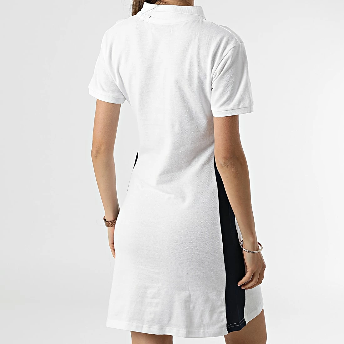 Meilleure vente ❤️ Robe Polo Manches Courtes Femme Kolivia Blanc de Geographical Norway 🥰 4 Meilleure vente ❤️ Robe Polo Manches Courtes Femme Kolivia Blanc de Geographical Norway 🥰 – Image 4