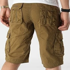 De gros 😉 Short Cargo Pionec Marron de Geographical Norway ⭐ -Geographical Norway Soldes Boutique geographical norway 310633 PIONEC MEN KAKI 20220328T155102 04