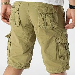 Bon marché 💯 Short Cargo Pionec Vert Kaki de Geographical Norway 💯 -Geographical Norway Soldes Boutique geographical norway 310634 PIONEC MEN MASTIC 20220328T154932 04