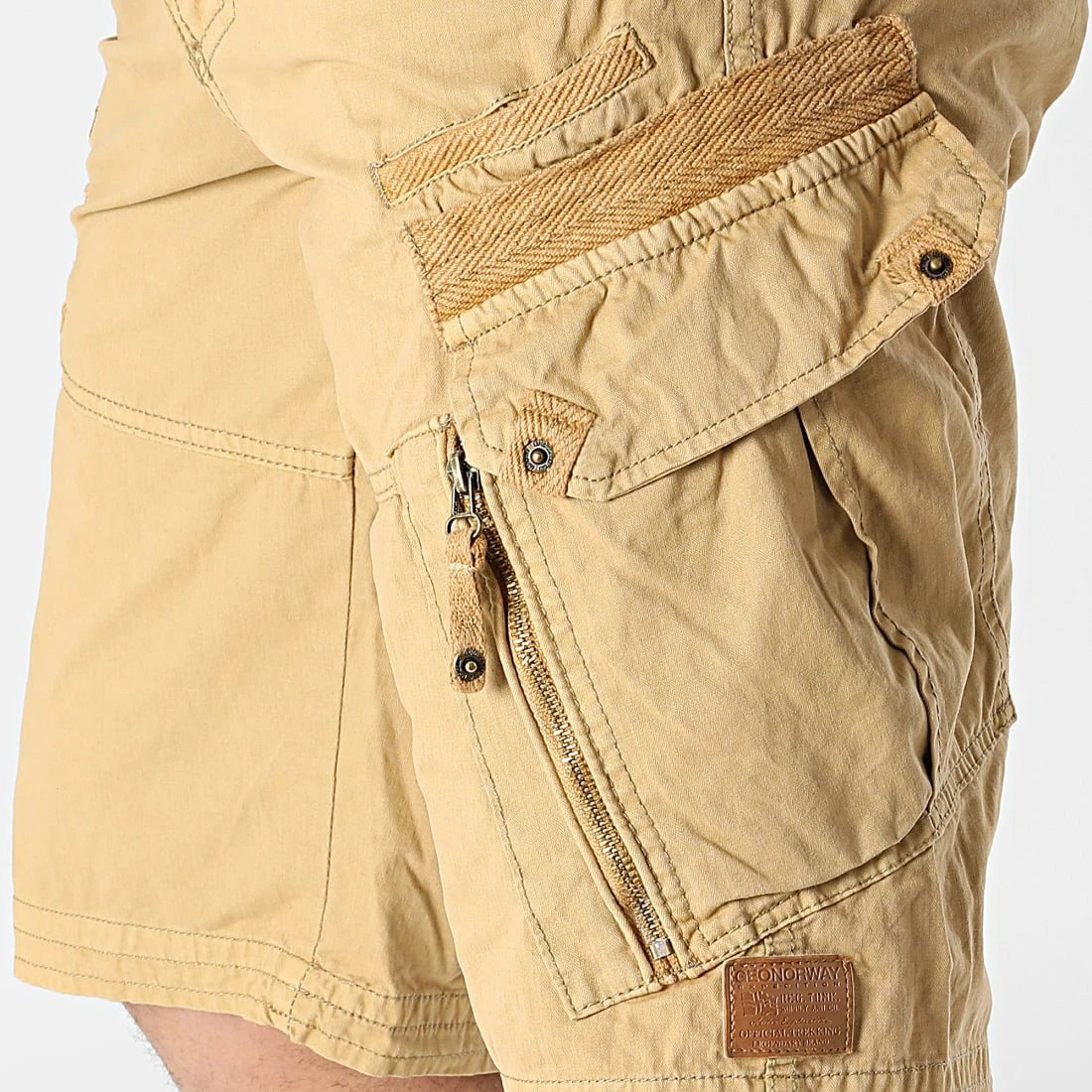 Bon marché 🔥 Short Cargo Pierre Beige Foncé de Geographical Norway ⭐ 2 Bon marché 🔥 Short Cargo Pierre Beige Foncé de Geographical Norway ⭐ – Image 2