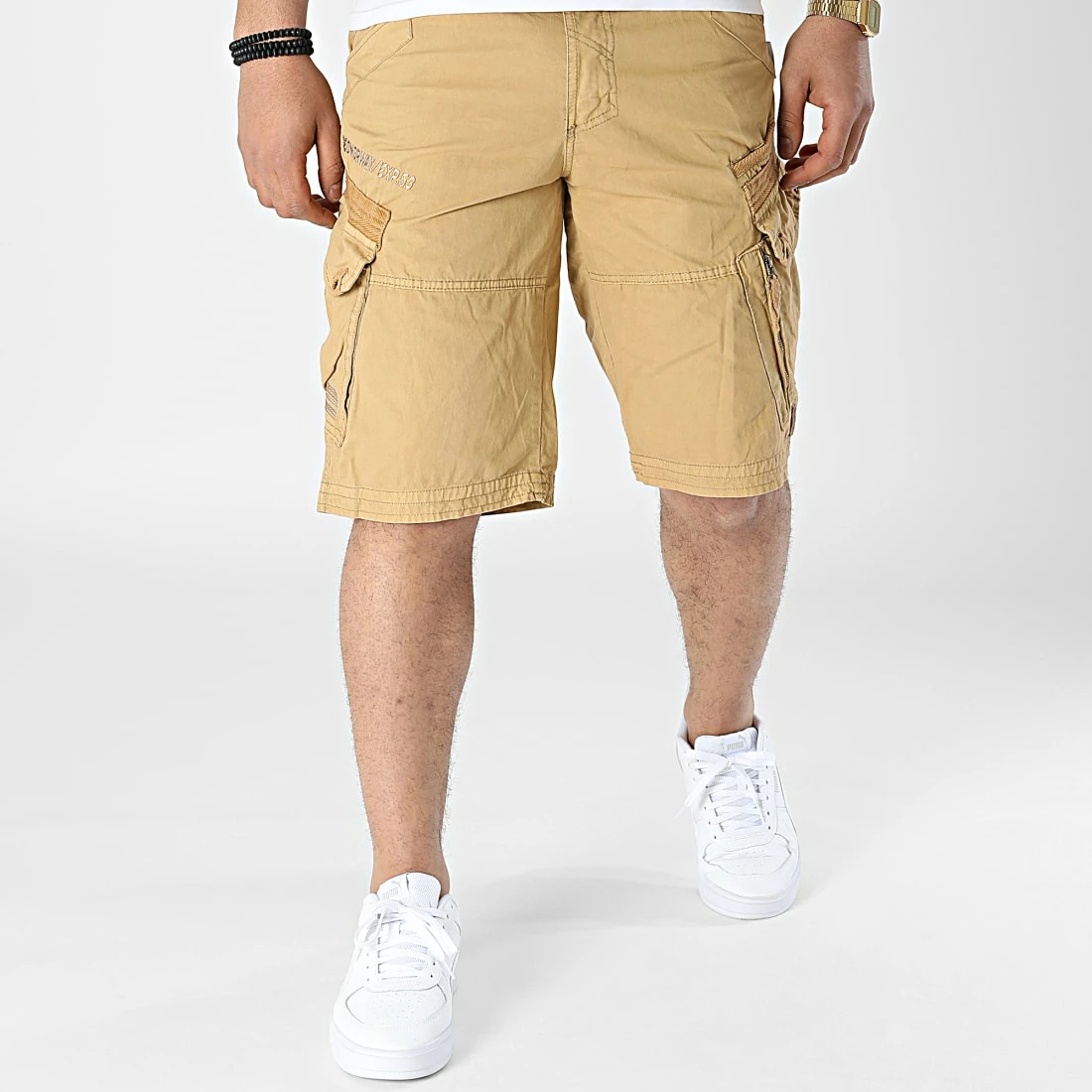 Bon marché 🔥 Short Cargo Pierre Beige Foncé de Geographical Norway ⭐ 3 Bon marché 🔥 Short Cargo Pierre Beige Foncé de Geographical Norway ⭐ – Image 3