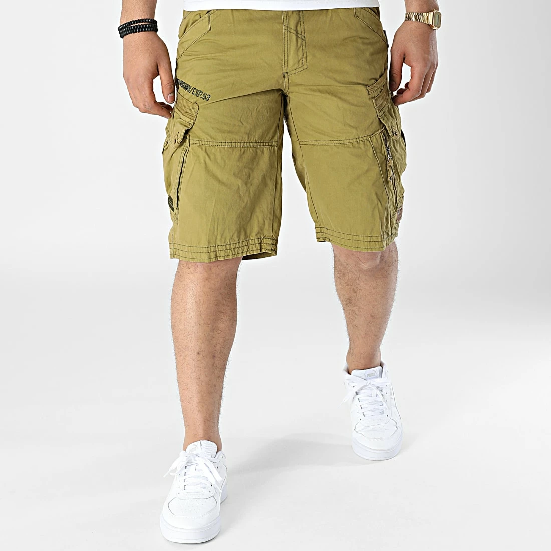 Tout neuf 👍 Short Cargo Pierre Vert Kaki de Geographical Norway 👍 3 Tout neuf 👍 Short Cargo Pierre Vert Kaki de Geographical Norway 👍 – Image 3