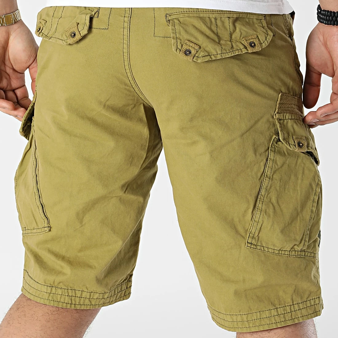 Tout neuf 👍 Short Cargo Pierre Vert Kaki de Geographical Norway 👍 4 Tout neuf 👍 Short Cargo Pierre Vert Kaki de Geographical Norway 👍 – Image 4