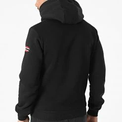 Promo ❤️ Sweat Capuche Gondo Noir de Geographical Norway 🔥 -Geographical Norway Soldes Boutique geographical norway 310702 GONDO BLACK 20220325T131250 04