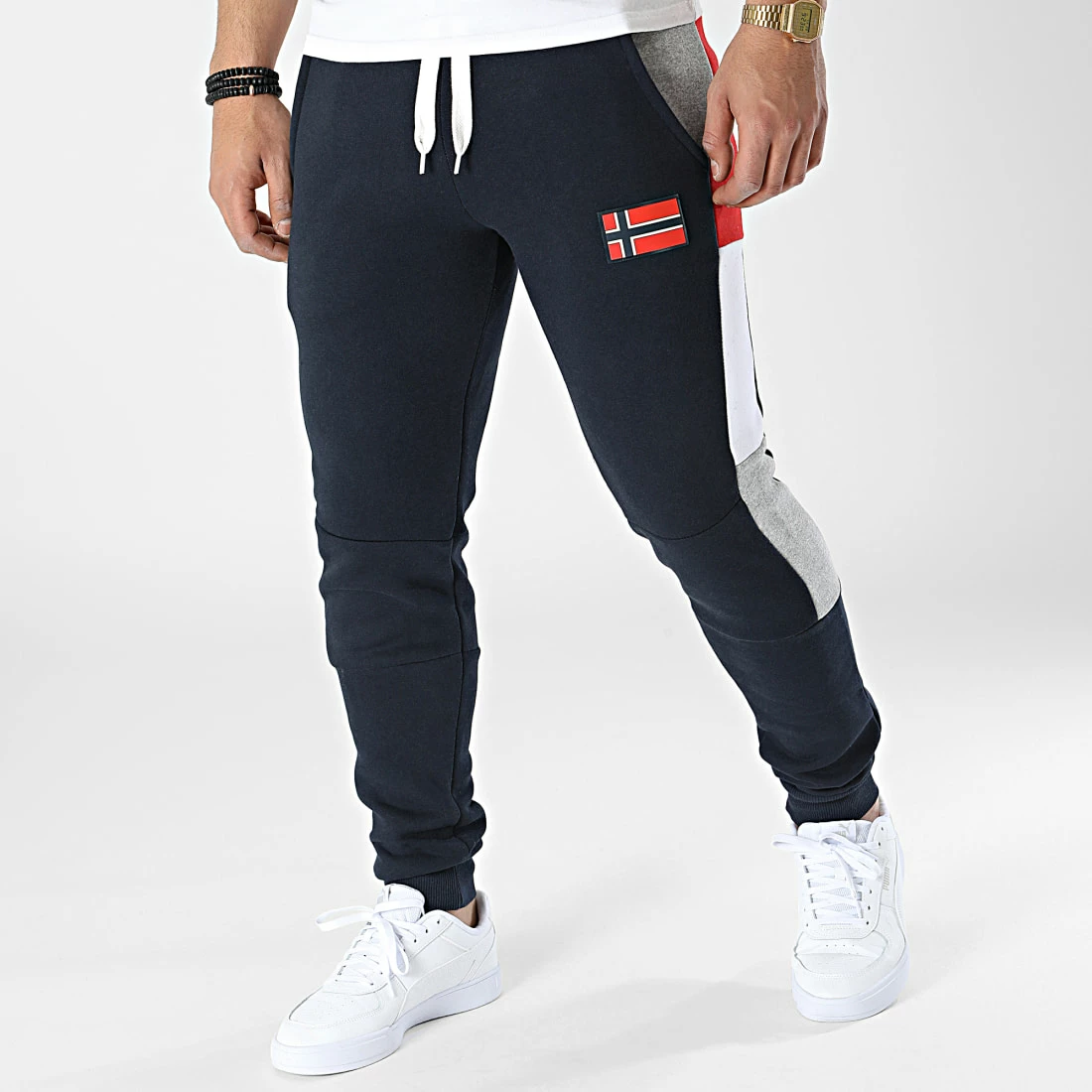 Le moins cher 😍 Pantalon Jogging Tricolore Molem Bleu Marine de Geographical Norway 🌟 1 Le moins cher 😍 Pantalon Jogging Tricolore Molem Bleu Marine de Geographical Norway 🌟