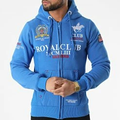 Remise 🔔 Sweat Zippé Capuche Gantub Bleu Clair de Geographical Norway 🎉 6 Remise 🔔 Sweat Zippé Capuche Gantub Bleu Clair de Geographical Norway 🎉 -Geographical Norway Soldes Boutique geographical norway 310838 GANTUB ROYAL BLUE 20220325T130829 03