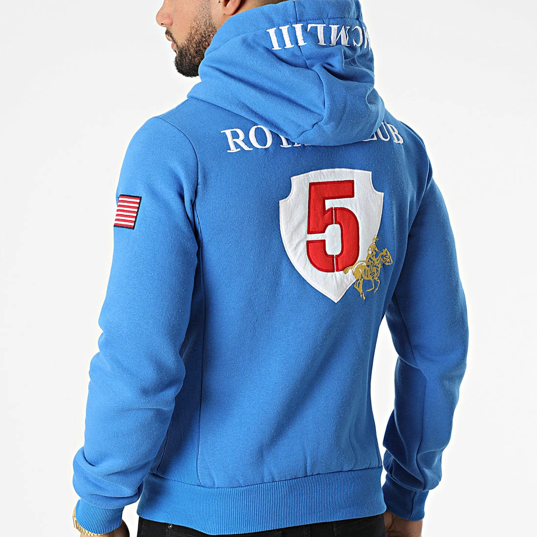 Remise 🔔 Sweat Zippé Capuche Gantub Bleu Clair de Geographical Norway 🎉 4 Remise 🔔 Sweat Zippé Capuche Gantub Bleu Clair de Geographical Norway 🎉 – Image 4