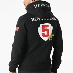 Meilleure vente 💯 Sweat Zippé Capuche Gantub Noir de Geographical Norway ⌛ -Geographical Norway Soldes Boutique geographical norway 310840 GANTUB BLACK 20220324T162337 04