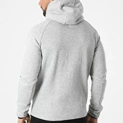 Vente flash 😍 Sweat Zippé Capuche Gunmeo Gris Chiné de Geographical Norway 👏 -Geographical Norway Soldes Boutique geographical norway 310921 GUNMEO B GREY 20220325T131210 04