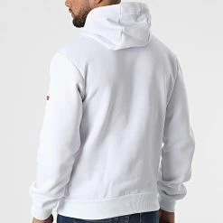 Top 10 🔥 Sweat Capuche Gozep Blanc de Geographical Norway 🛒 -Geographical Norway Soldes Boutique geographical norway 310955 GOZEP WHITE NAVY 20220324T162621 04