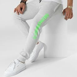 Grosses soldes 🌟 Pantalon Jogging Moogli Gris Chiné de Geographical Norway 🎁 -Geographical Norway Soldes Boutique geographical norway 314084 MOOGLI GREY LOGO GREEN 20220415T152238 03