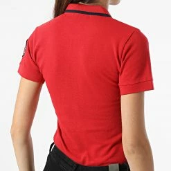 Grosses soldes 🔔 Polo A Manches Courtes Femme Karma Rouge de Geographical Norway 😀 -Geographical Norway Soldes Boutique geographical norway 316724 KARMA RED 20220518T152344 04