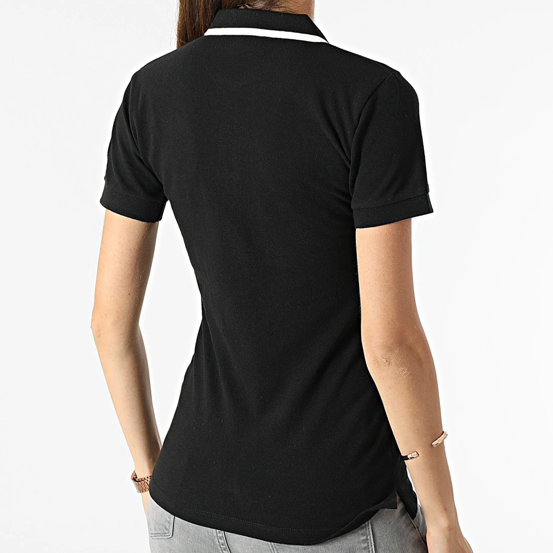 Meilleure vente 😀 Polo A Manches Courtes Femme Karma Noir de Geographical Norway 🤩 4 Meilleure vente 😀 Polo A Manches Courtes Femme Karma Noir de Geographical Norway 🤩 – Image 4