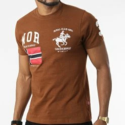 Acheter ✔️ Tee 👕 Shirt Jequestre Marron de Geographical Norway ❤️