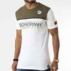 Les meilleures critiques de 🤩 Tee 👚 Shirt Jweeny Blanc Vert Kaki de Geographical Norway 🥰