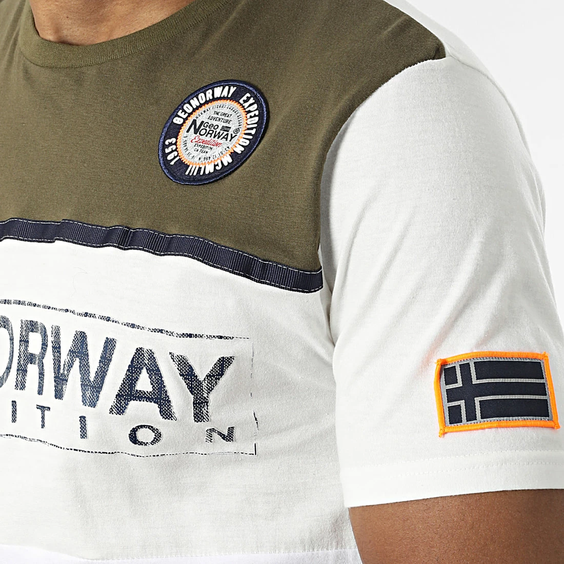 Les meilleures critiques de 🤩 Tee 👚 Shirt Jweeny Blanc Vert Kaki de Geographical Norway 🥰 2 Les meilleures critiques de 🤩 Tee 👚 Shirt Jweeny Blanc Vert Kaki de Geographical Norway 🥰 – Image 2