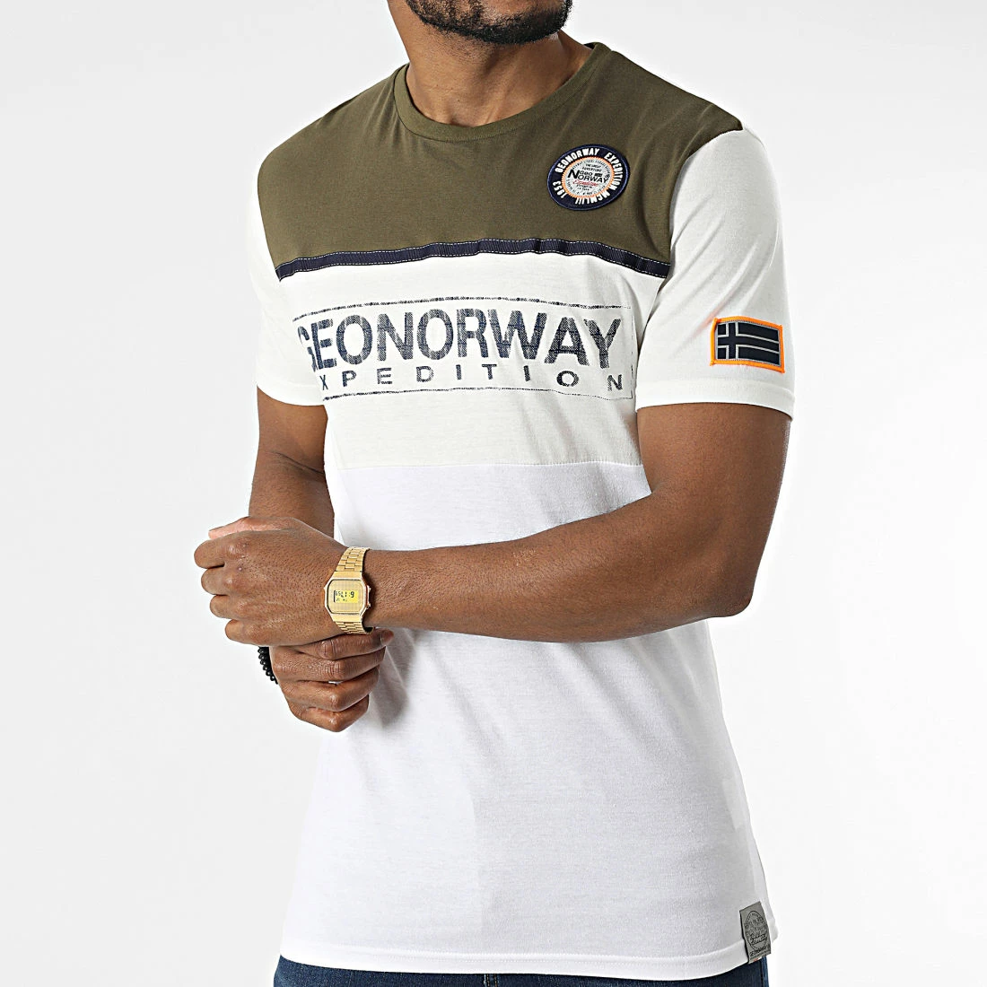 Les meilleures critiques de 🤩 Tee 👚 Shirt Jweeny Blanc Vert Kaki de Geographical Norway 🥰 3 Les meilleures critiques de 🤩 Tee 👚 Shirt Jweeny Blanc Vert Kaki de Geographical Norway 🥰 – Image 3