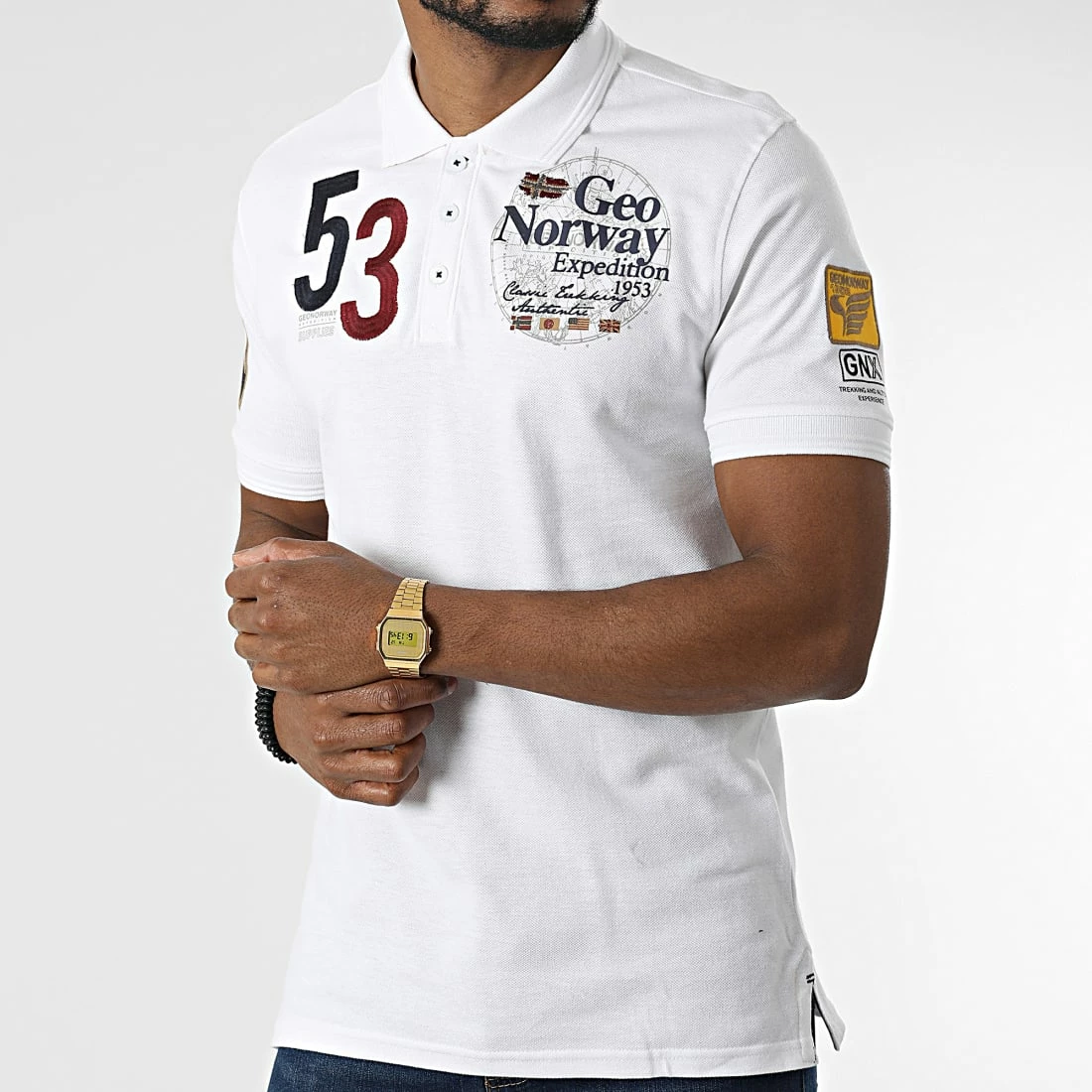 Meilleure affaire 🥰 Polo Manches Courtes Kelan Blanc de Geographical Norway 😀 3 Meilleure affaire 🥰 Polo Manches Courtes Kelan Blanc de Geographical Norway 😀 – Image 3