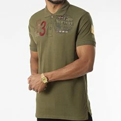 Nouveau 👏 Polo Manches Courtes Kelan Vert Kaki de Geographical Norway ✨ 6 Nouveau 👏 Polo Manches Courtes Kelan Vert Kaki de Geographical Norway ✨ -Geographical Norway Soldes Boutique geographical norway 316755 KELAN KAKI 20220506T151411 03