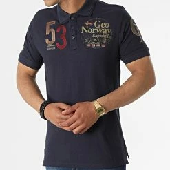 Nouveau 🛒 Polo Manches Courtes Kelan Bleu Marine de Geographical Norway 🧨 6 Nouveau 🛒 Polo Manches Courtes Kelan Bleu Marine de Geographical Norway 🧨 -Geographical Norway Soldes Boutique geographical norway 316756 KELAN NAVY 20220502T160605 03