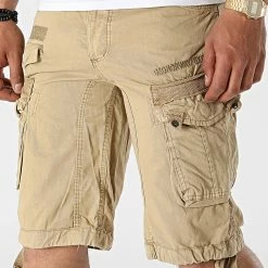 Tout neuf 🎉 Short Cargo Panoramique Basic Beige de Geographical Norway ✨