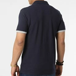 Bon marché ✨ Polo Manches Courtes Kutta Bleu Marine de Geographical Norway ✨ -Geographical Norway Soldes Boutique geographical norway 318973 KUTTA NAVY 20220517T155856 04