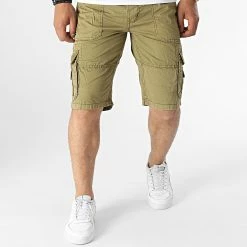 Budget 👍 Short Cargo Perou Vert Kaki de Geographical Norway 👍 -Geographical Norway Soldes Boutique geographical norway 318979 PEROU MASTIC 20220513T162537 03