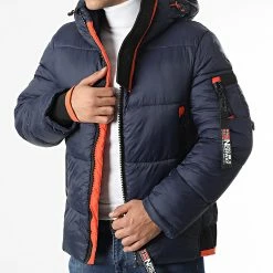 Acheter 🥰 Doudoune Capuche Calix Bleu Marine de Geographical Norway 🧨