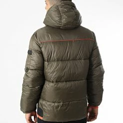 Budget 🔥 Doudoune Capuche Calix Vert Kaki de Geographical Norway 😍 -Geographical Norway Soldes Boutique geographical norway 346856 CALIX KAKI 20221108T154808 04